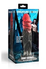 XR Brands Creature Cocks Creature Cocks Count Cockula Silicone Dildo - Black/Red