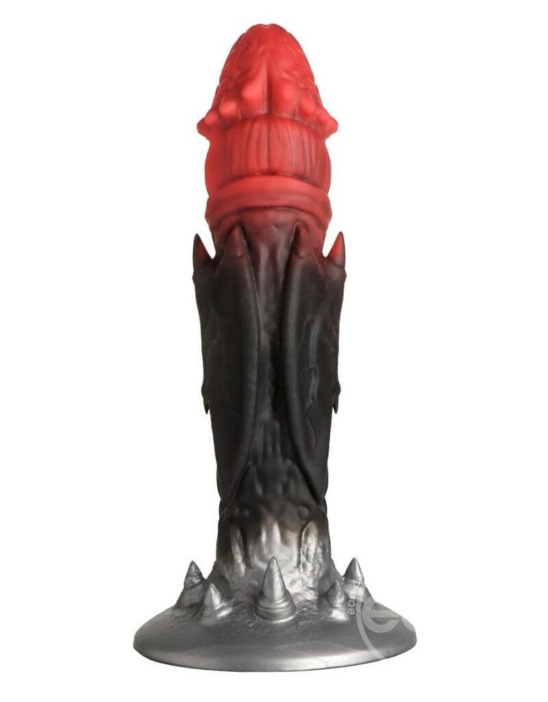 XR Brands Creature Cocks Creature Cocks Count Cockula Silicone Dildo - Black/Red