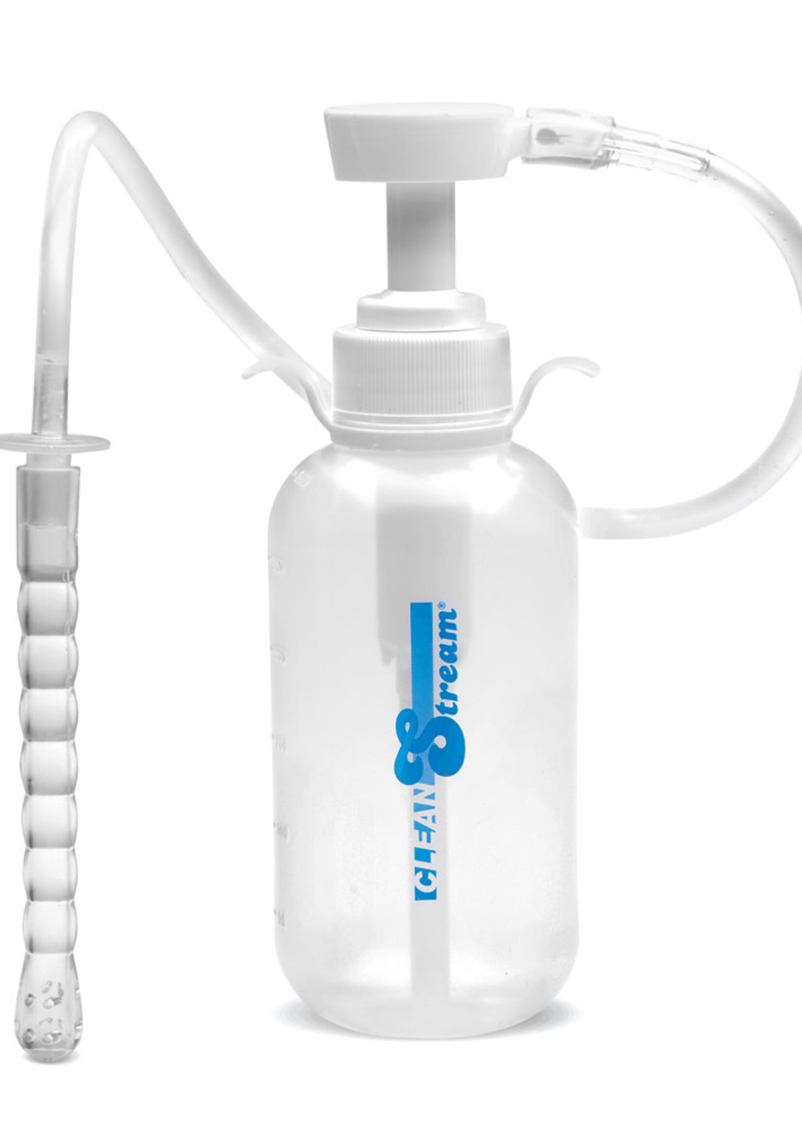 XR Brands Clean Stream Pump Action Enema Bottle With Nozzle