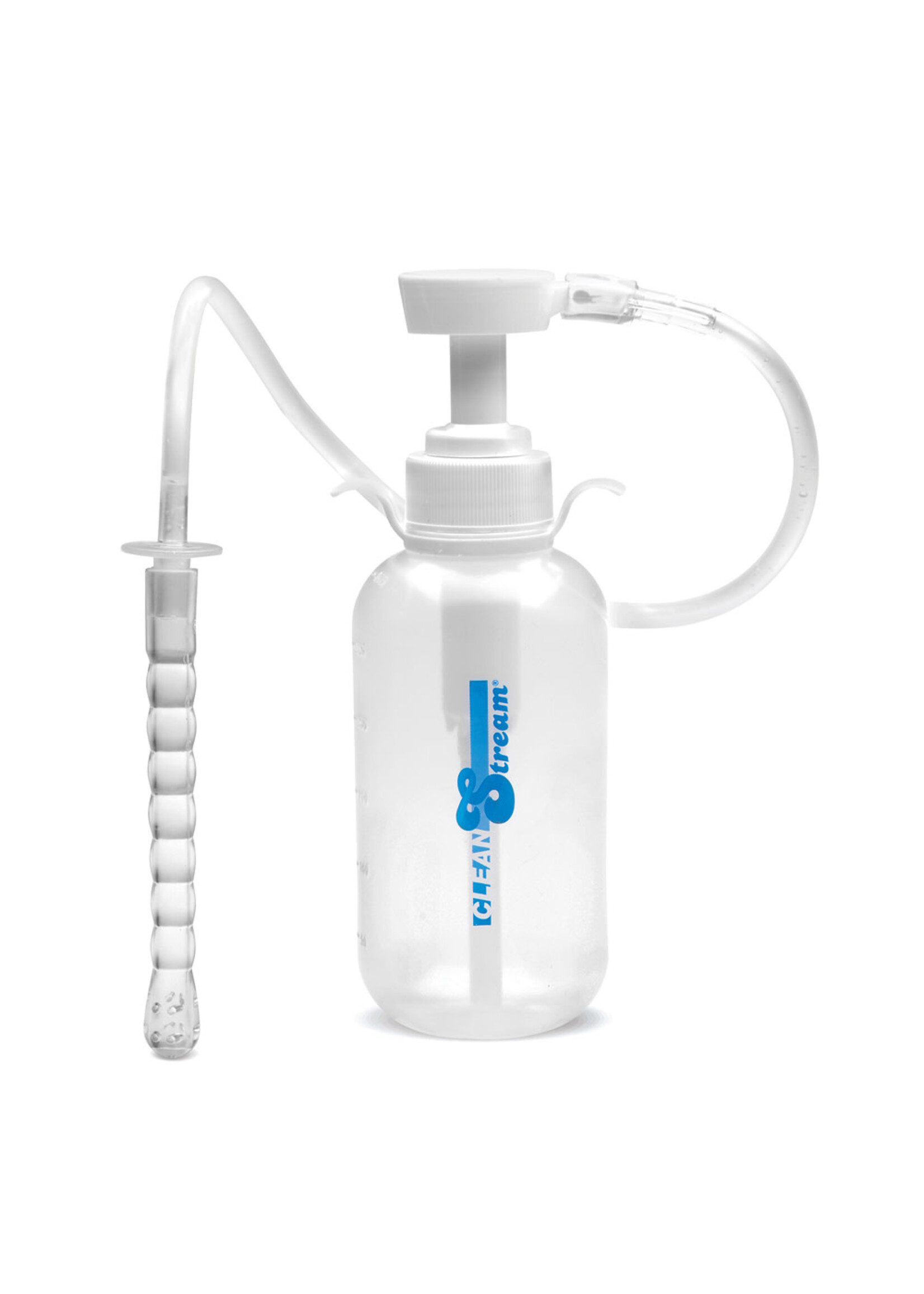XR Brands Clean Stream Pump Action Enema Bottle With Nozzle