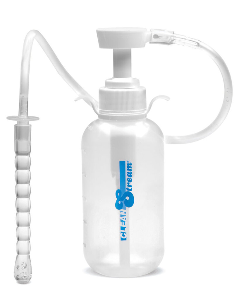 XR Brands Clean Stream Pump Action Enema Bottle With Nozzle