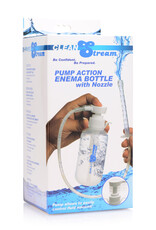 XR Brands Clean Stream Pump Action Enema Bottle With Nozzle