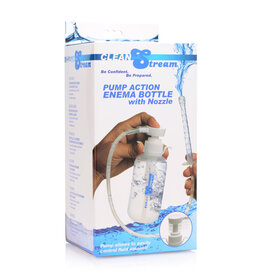 XR Brands Clean Stream Pump Action Enema Bottle With Nozzle