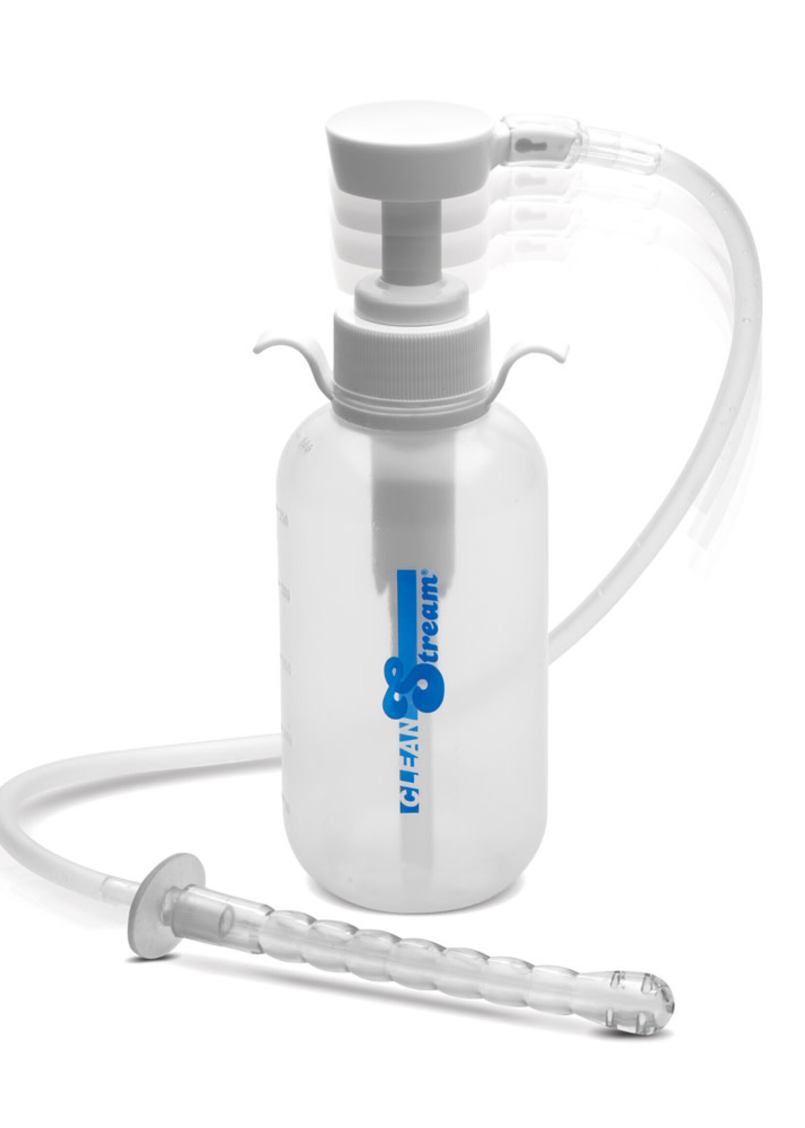 XR Brands Clean Stream Pump Action Enema Bottle With Nozzle