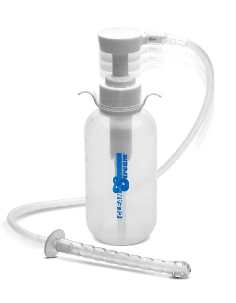 XR Brands Clean Stream Pump Action Enema Bottle With Nozzle