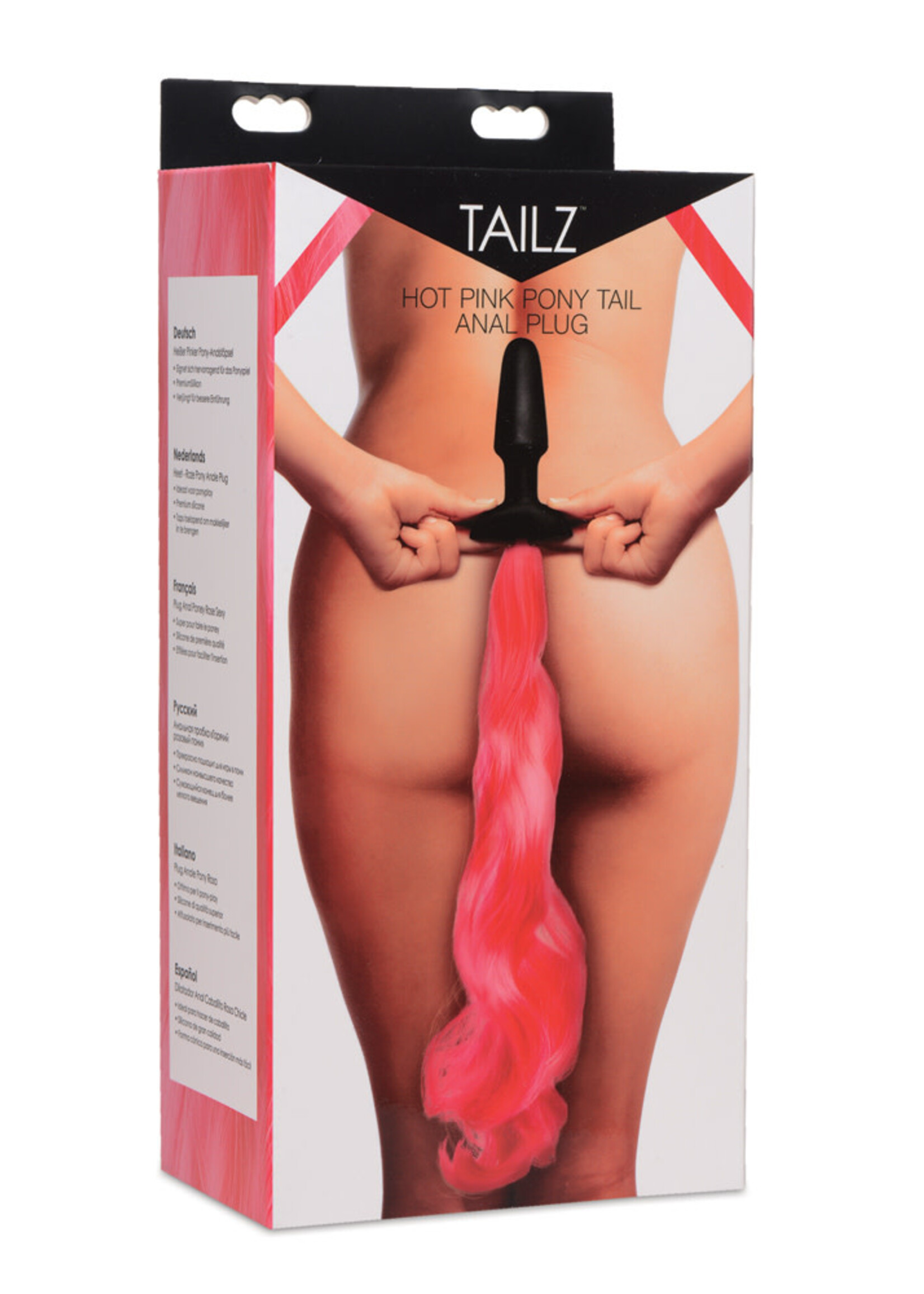 XR Brands Tailz Tailz Hot Pink Pony Tail Anal Plug