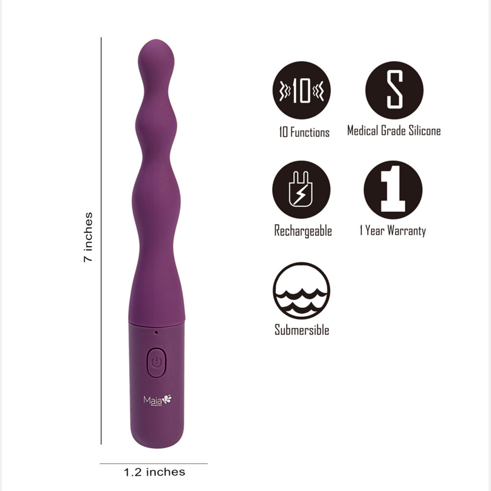 Maia Toys Maia Dani Anal Beaded Vibe
