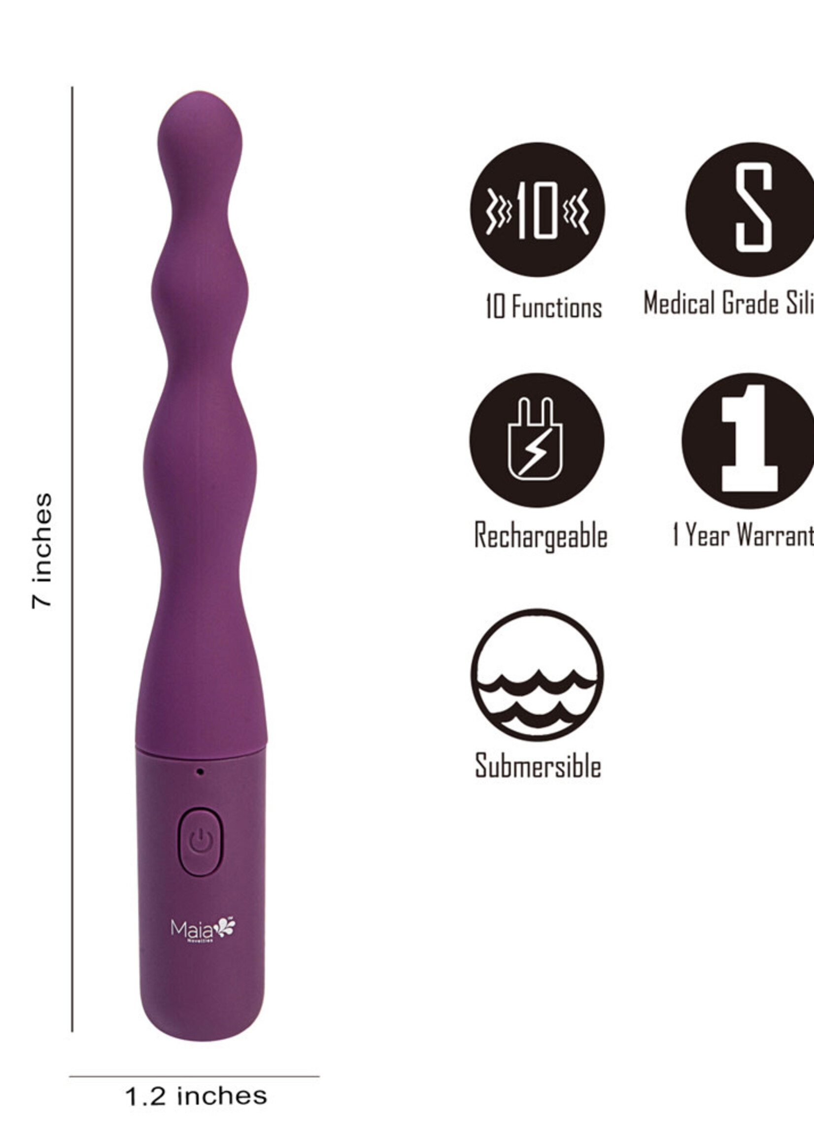 Maia Toys Maia Dani Anal Beaded Vibe