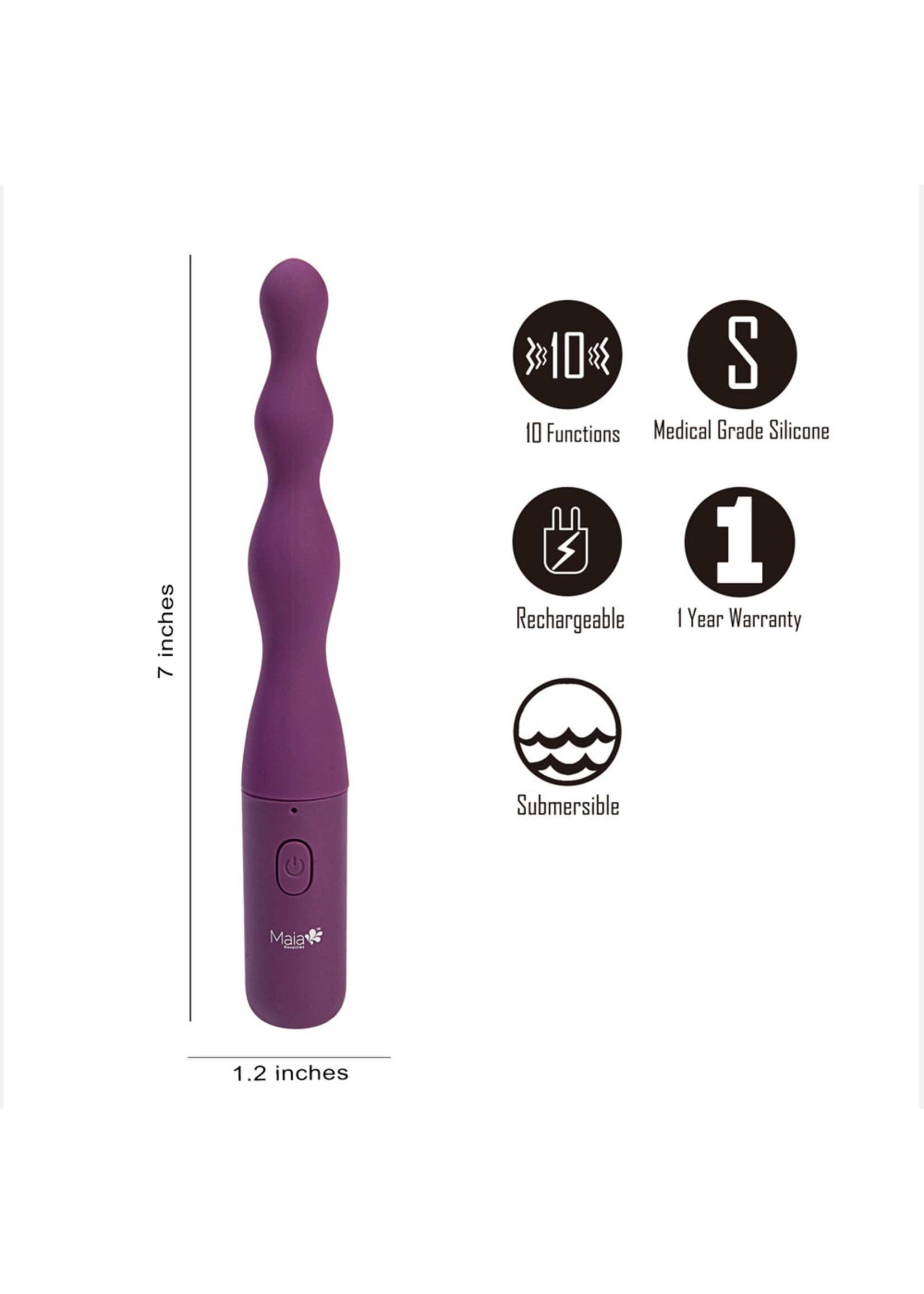 Maia Toys Maia Dani Anal Beaded Vibe