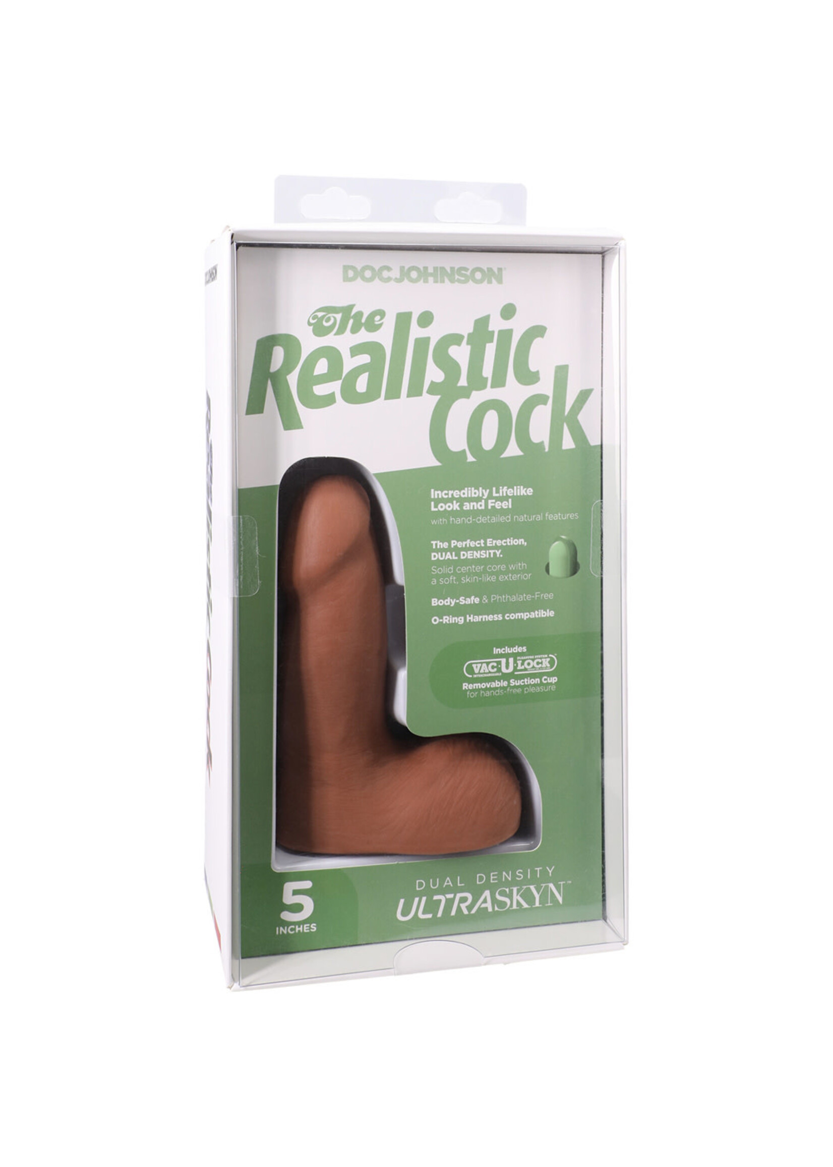 Doc Johnson The Realistic Cock Ultraskyn 5" With Balls