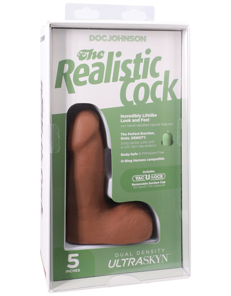 Doc Johnson The Realistic Cock Ultraskyn 5" With Balls