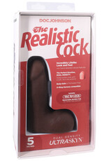 Doc Johnson The Realistic Cock Ultraskyn 5" With Balls