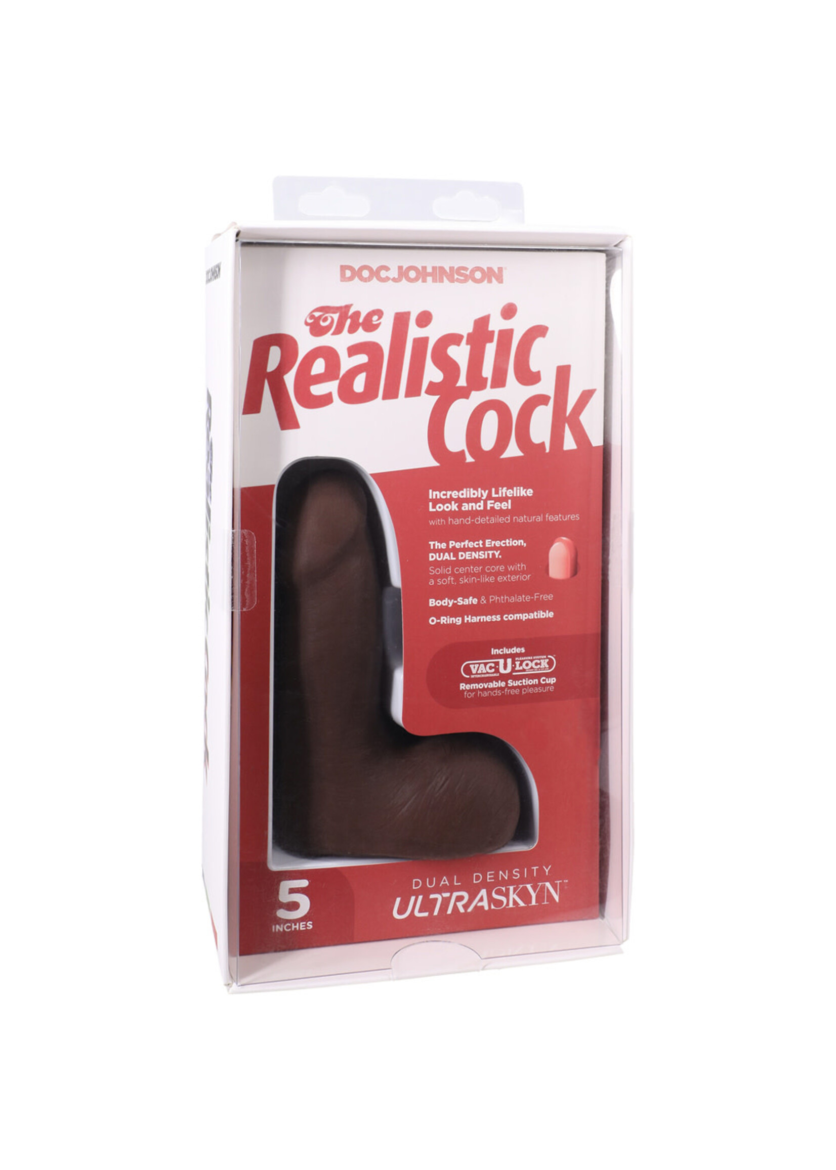 Doc Johnson The Realistic Cock Ultraskyn 5" With Balls