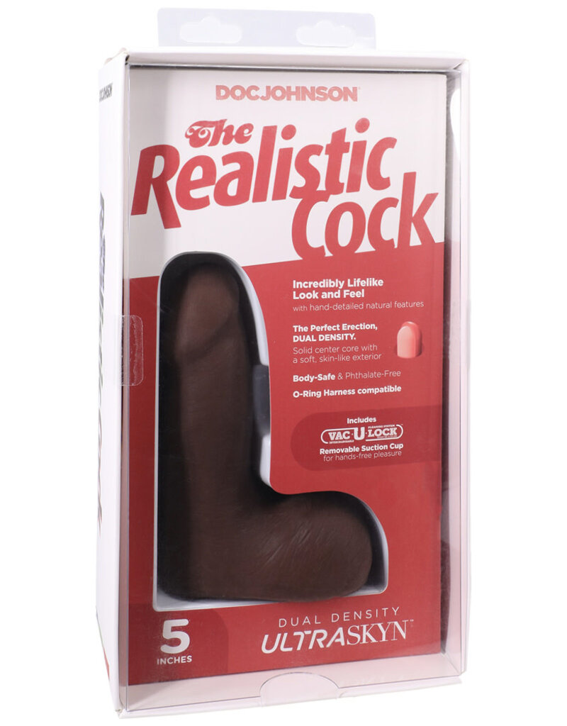 Doc Johnson The Realistic Cock Ultraskyn 5" With Balls