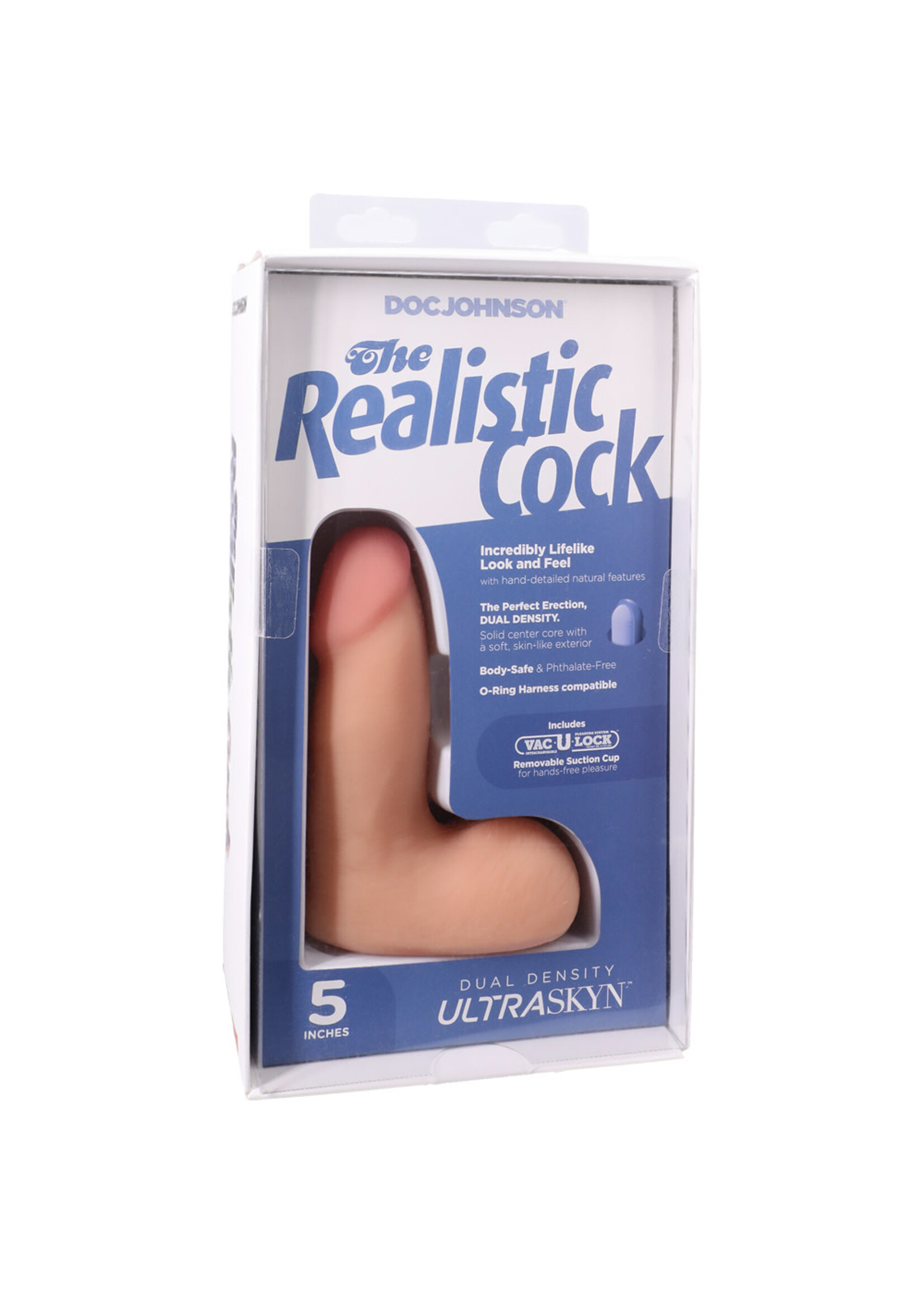 Doc Johnson The Realistic Cock Ultraskyn 5" With Balls