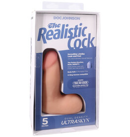 Doc Johnson The Realistic Cock Ultraskyn 5" With Balls