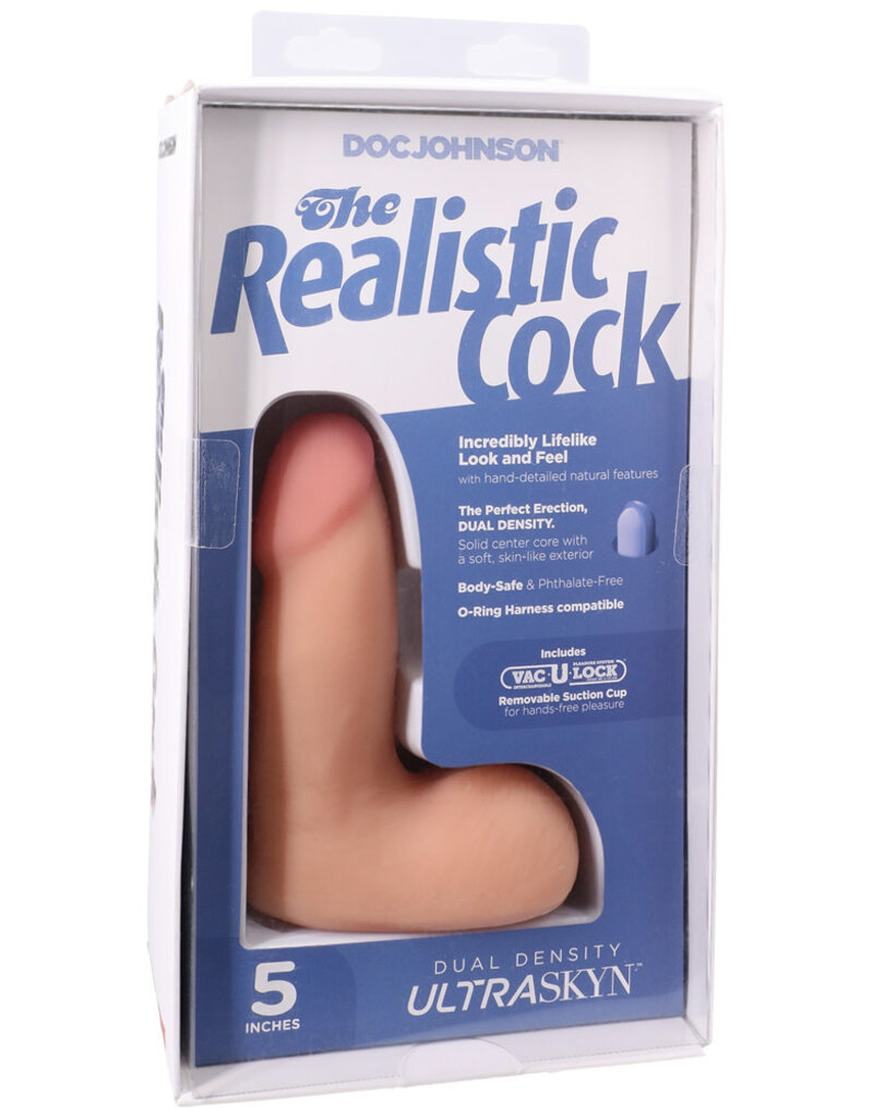 Doc Johnson The Realistic Cock Ultraskyn 5" With Balls