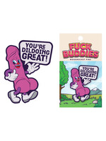 Wood Rocket Fuck Buddies You're Dildoing Great Enamel Pin - Multicolor