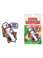 Wood Rocket Fuck Buddies Just Vibin' Enamel Pin - Multicolor