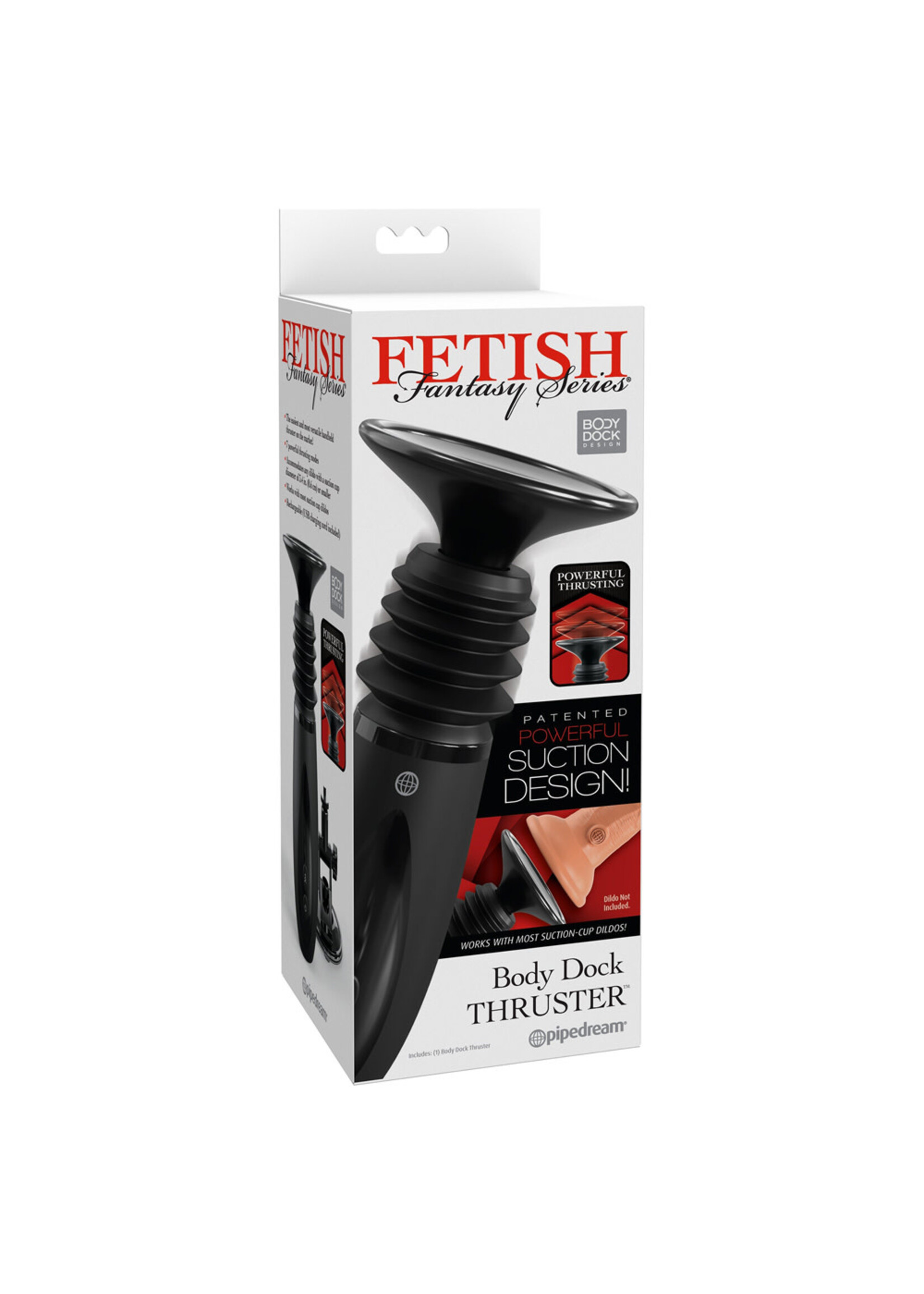 Pipedream Fetish Fantasy Series Body Dock Rechargeable Thruster - Black