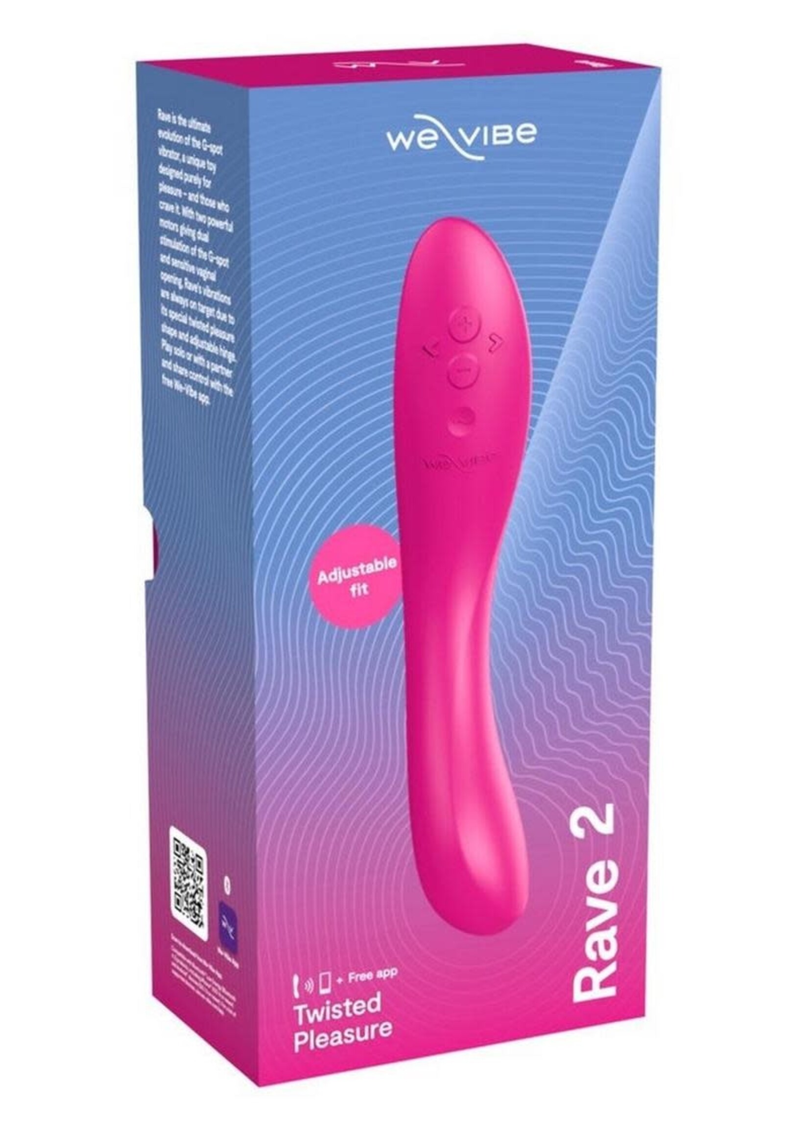 We-Vibe We-Vibe Rave 2 Twisted Pleasure Rechargeable Silicone G-Spot Vibrator