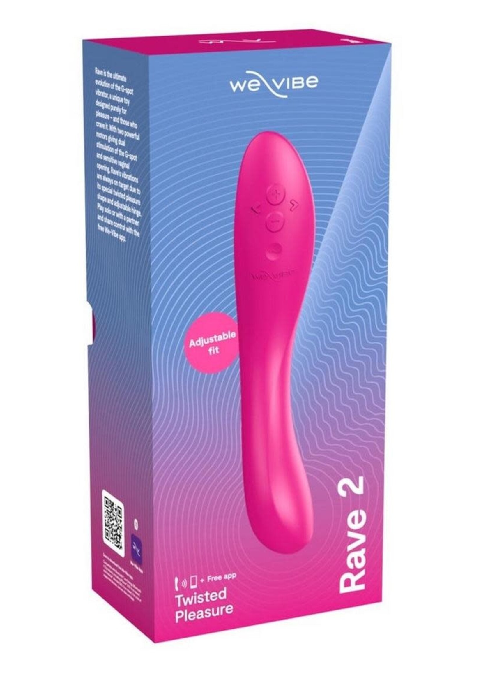 We-Vibe We-Vibe Rave 2 Twisted Pleasure Rechargeable Silicone G-Spot Vibrator