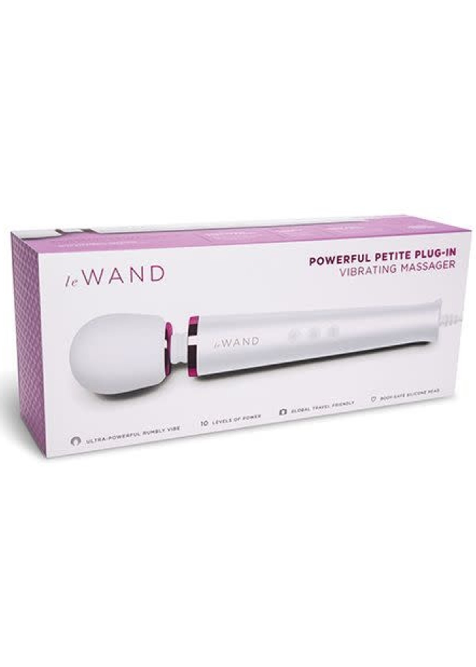 Le Wand Le Wand Powerful Petite Plug-In Vibrating Massager - White