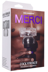 Doc Johnson Merci Cock Stroker Wand Attachment Clear