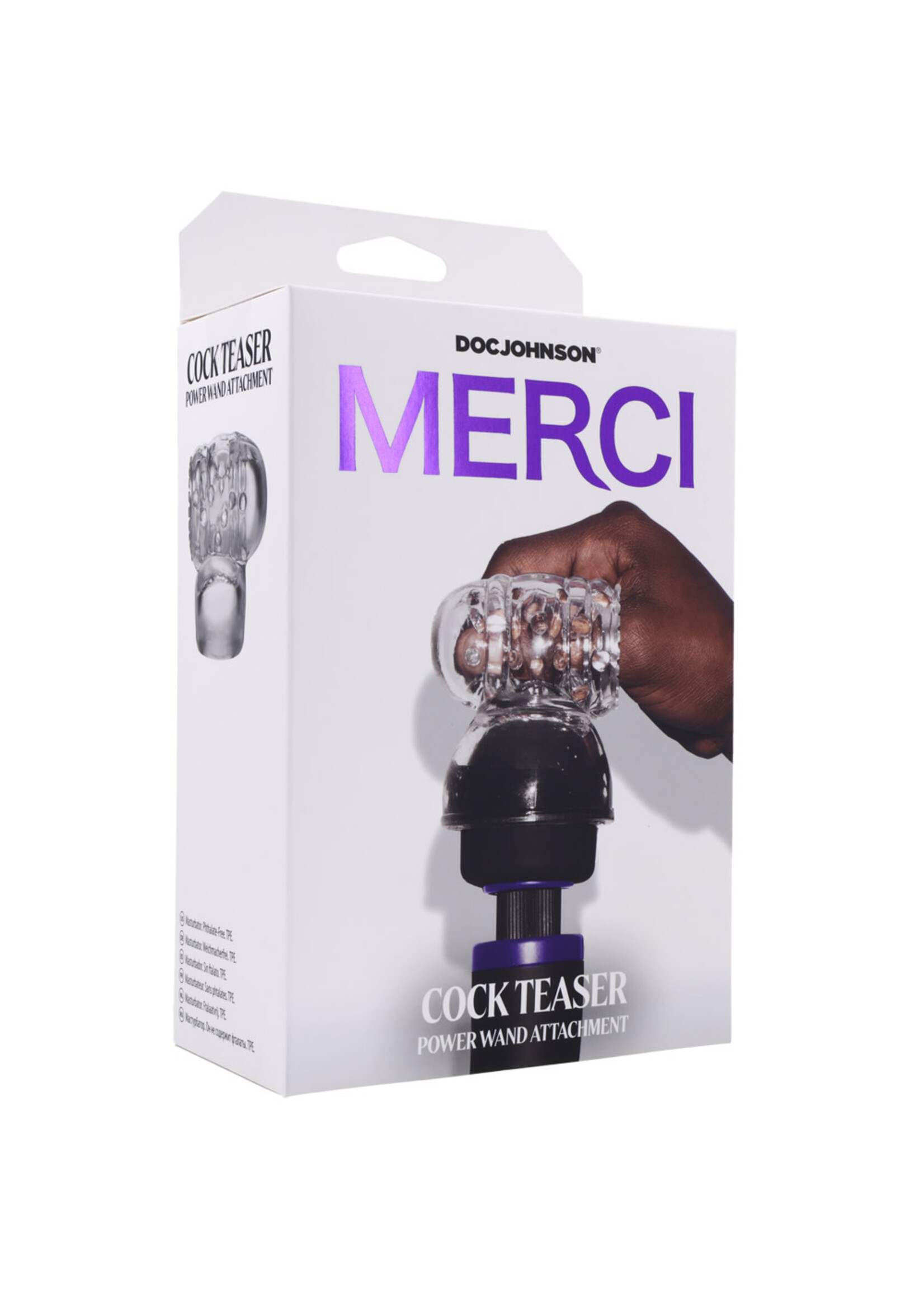 Doc Johnson Merci Cock Teaser Wand Attachment Clear