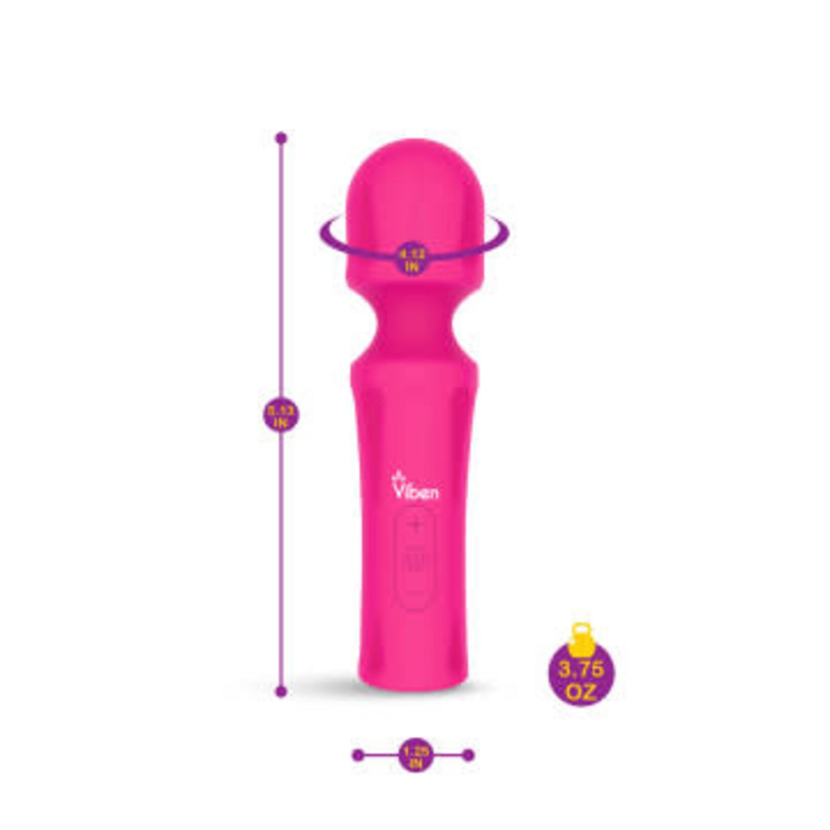 Viben Mighty Muse - Hot Pink - Powerful Personal Wand - Massager