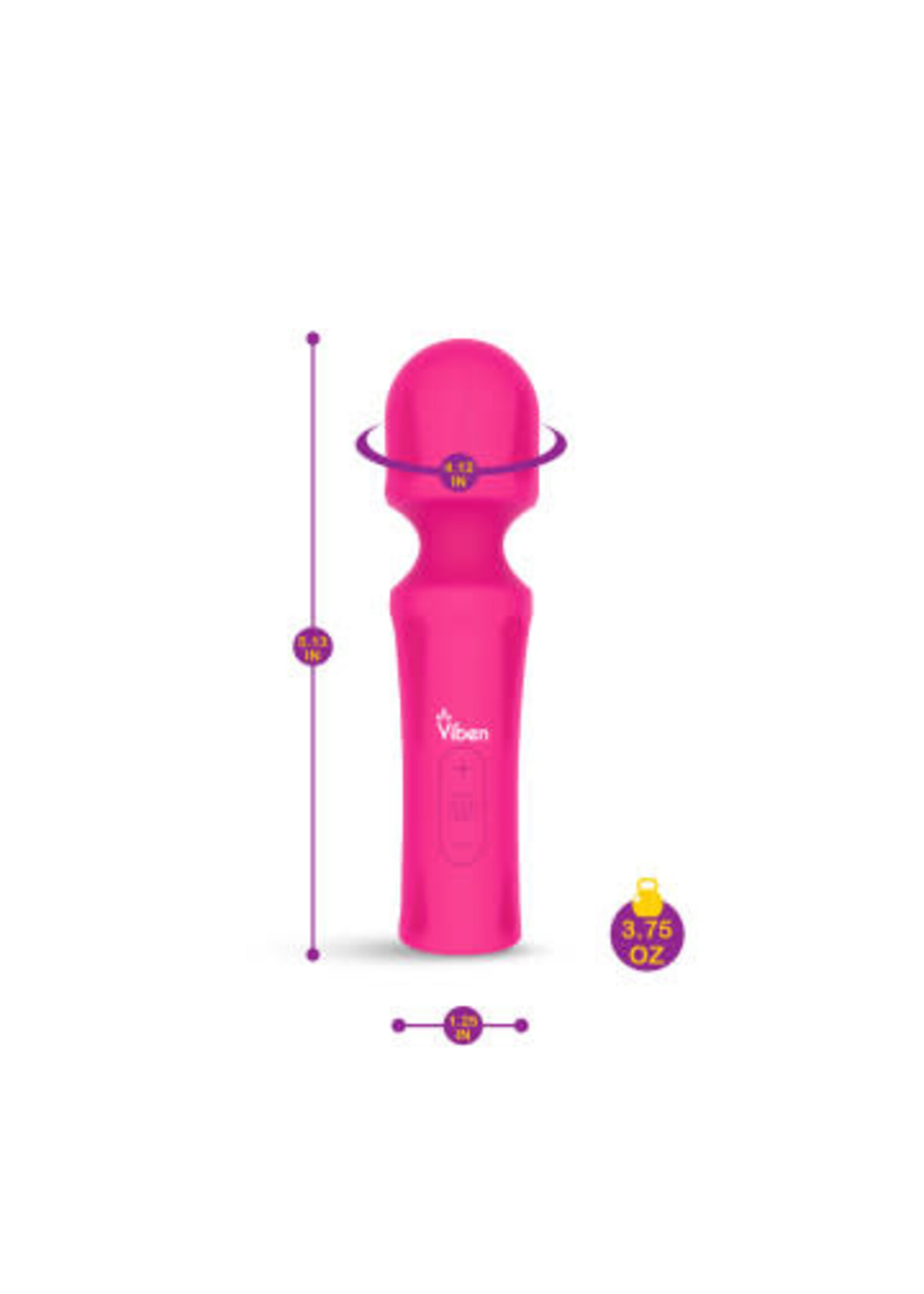 Viben Mighty Muse - Hot Pink - Powerful Personal Wand - Massager