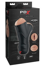 Pipedream PDX Elite Double Penetration Vibrating Stroker