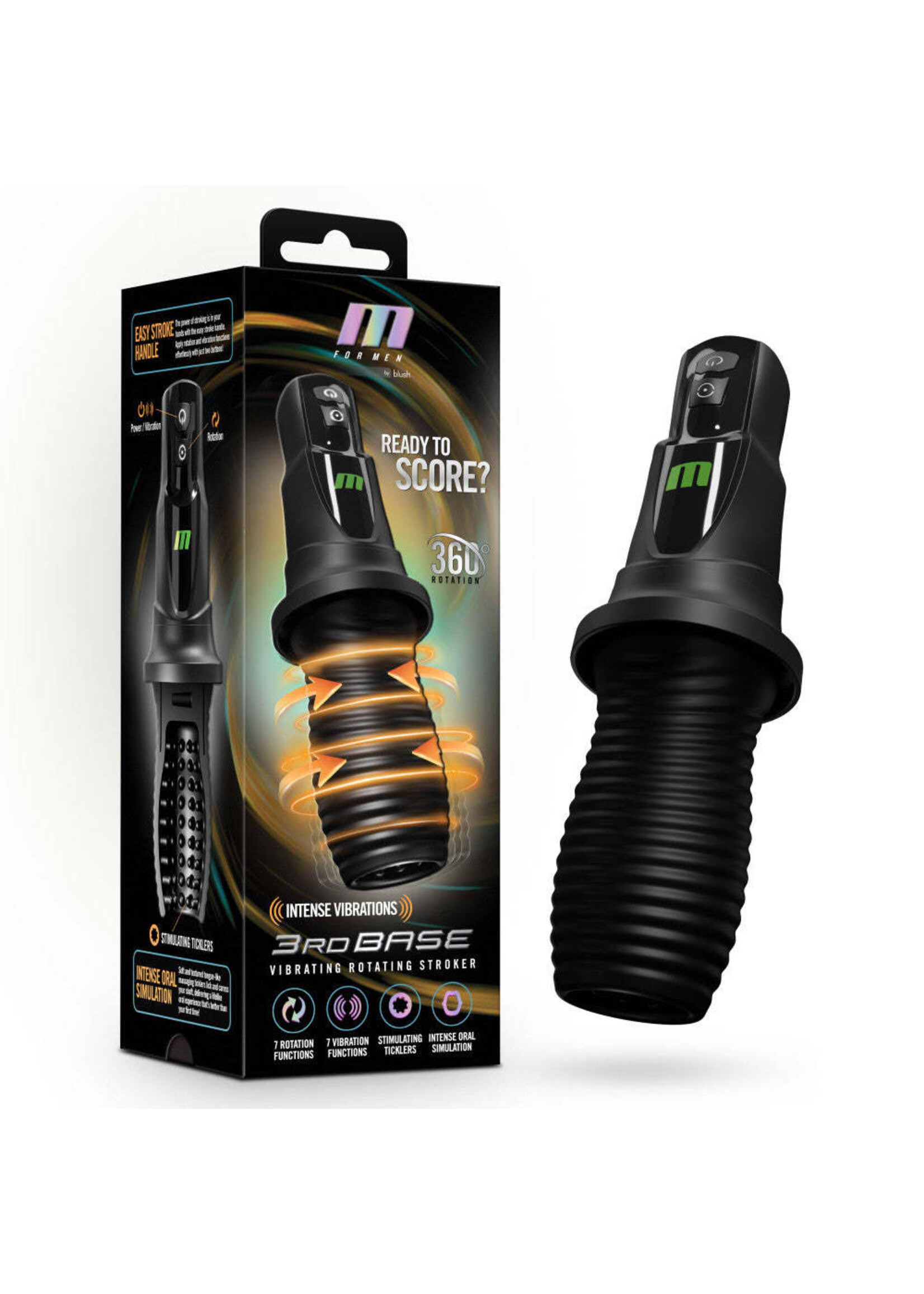 Blush Novelties M For Men 3rd Base Black