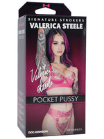 Doc Johnson Signature Strokers Valerica Steele Ultraskyn Pocket Pussy Vanilla