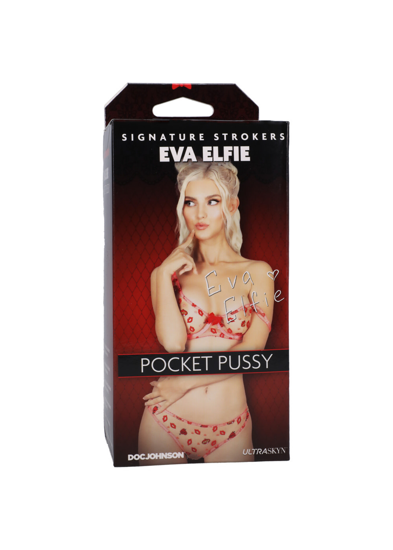 Doc Johnson Signature Strokers - Eva Elfie - Ultraskyn Pocket Pussy - Vanilla