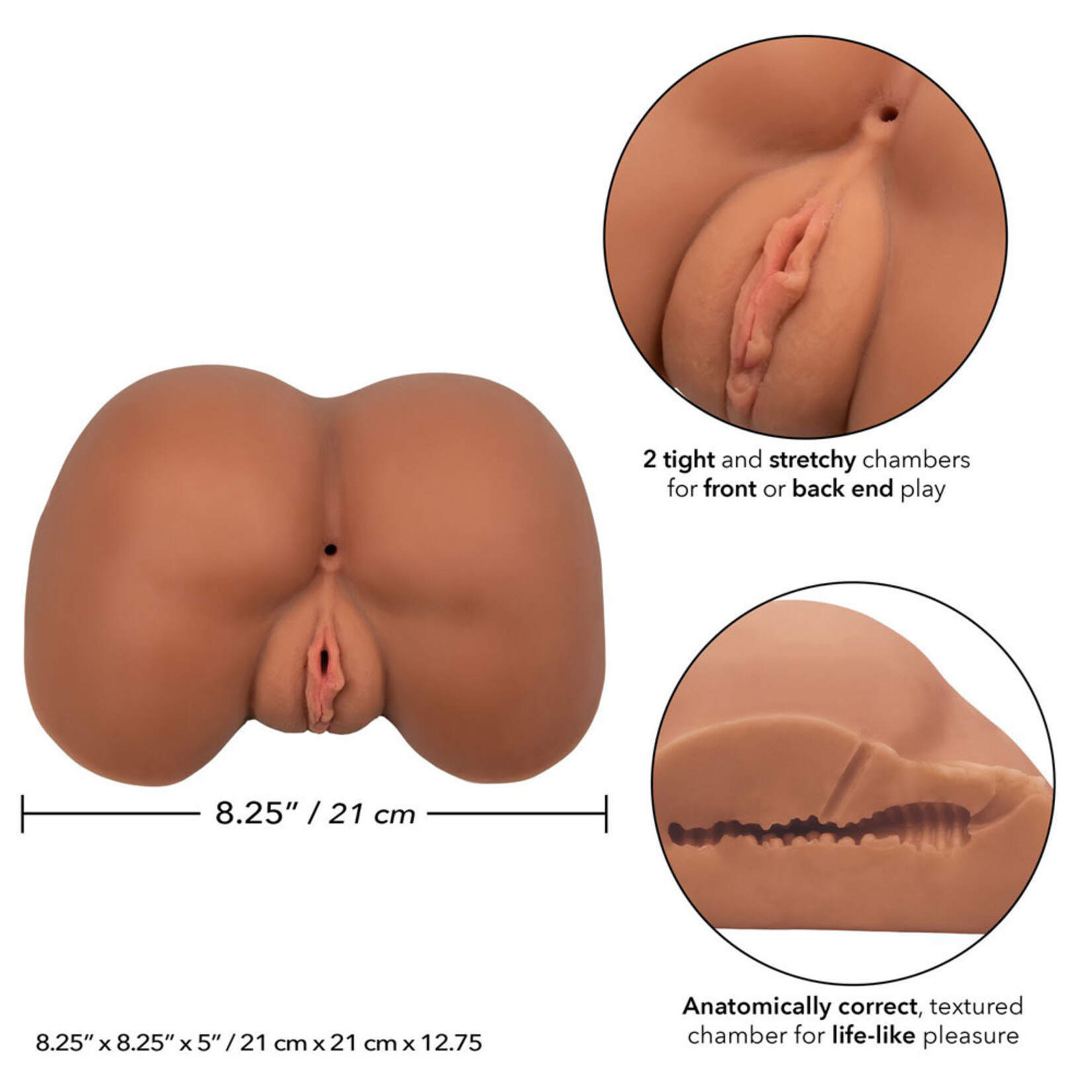 Calexotics Stroke It Life-Size Ass Brown