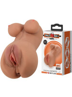 Crazy Bull Hannah the Realistic Vagina Masturbator - Brown
