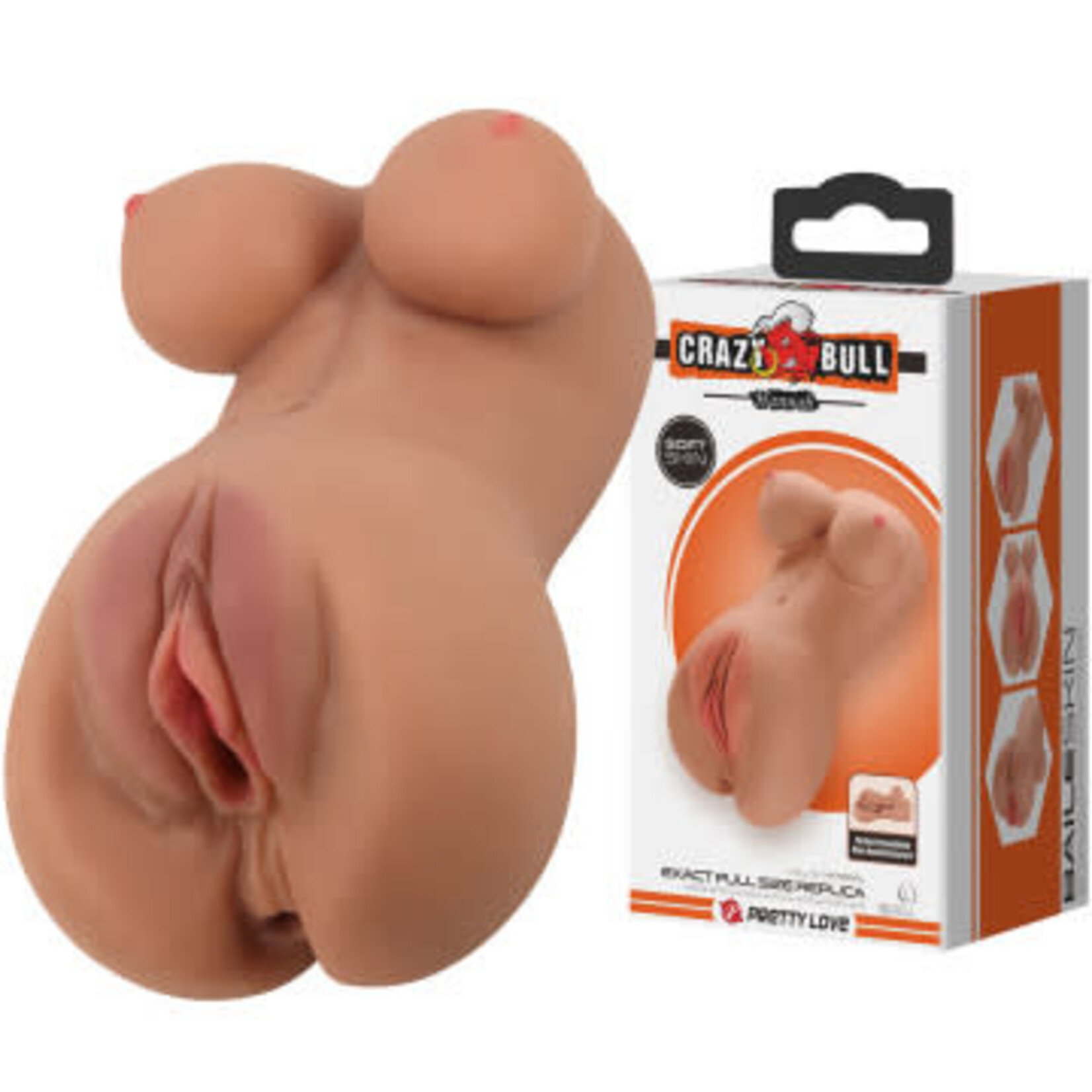 Crazy Bull Hannah the Realistic Vagina Masturbator - Brown