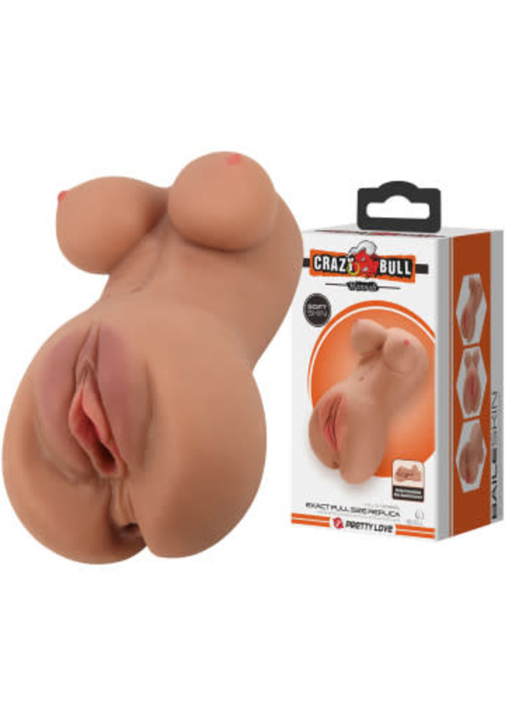 Crazy Bull Hannah the Realistic Vagina Masturbator - Brown