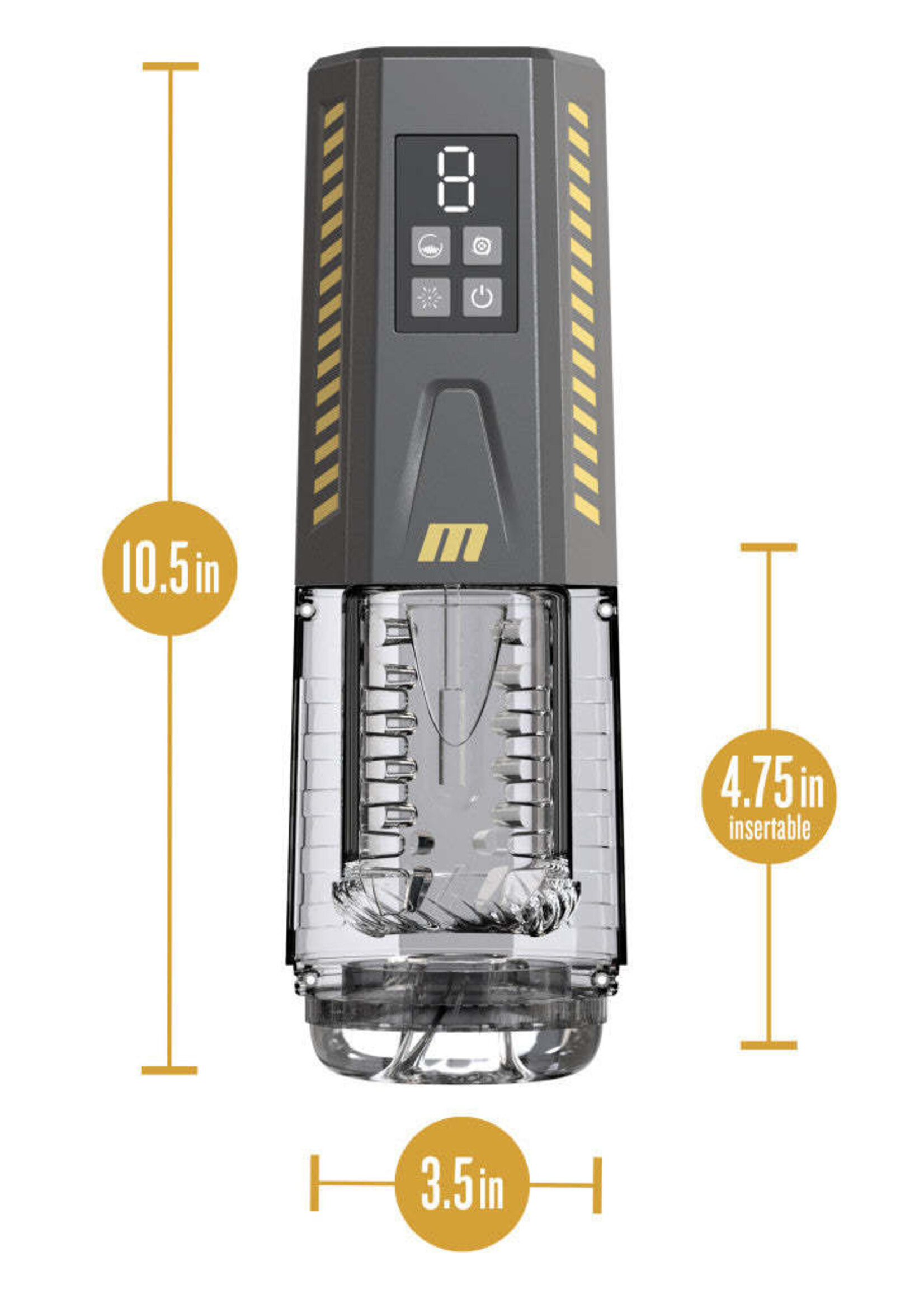 Blush Novelties M For Men Spinmaster Pro Grey