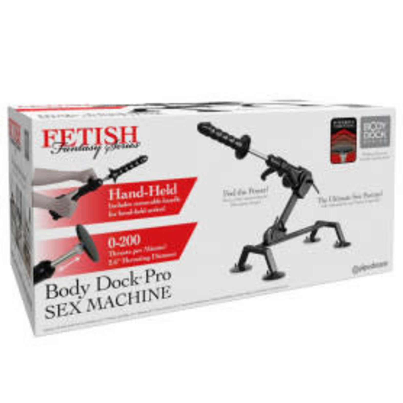 Pipedream Fetish Fantasy Series Body Dock Sex Machine Black