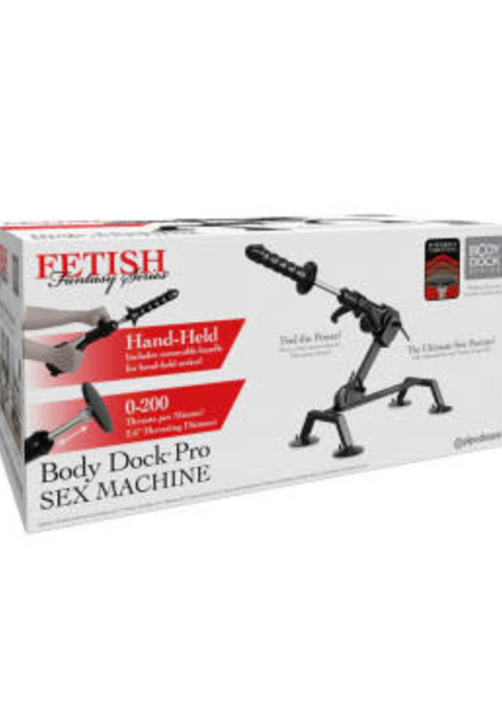 Pipedream Fetish Fantasy Series Body Dock Sex Machine Black