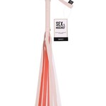 Sportsheets Sex & Mischief Peaches ‘n CreaMe Stripe Flogger - Ivory/Orange