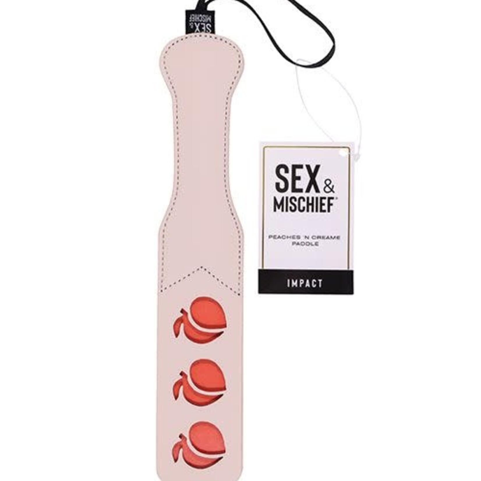 Sportsheets Sex & Mischief Peaches ‘n CreaMe Paddle - Ivory/Orange