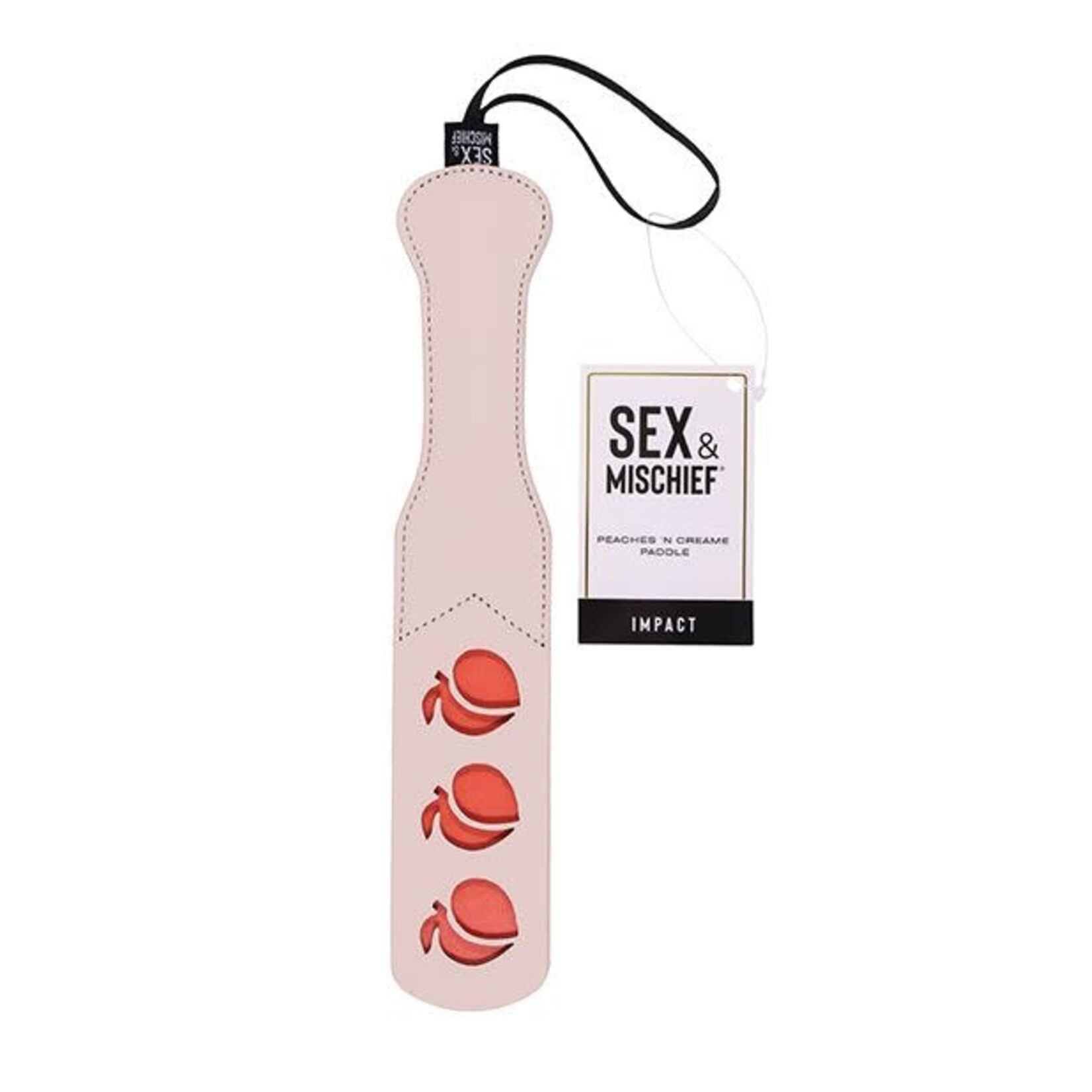 Sportsheets Sex & Mischief Peaches ‘n CreaMe Paddle - Ivory/Orange
