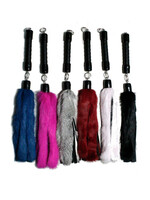 Touch of Fur 20" Rabbit Fur and Leather Swivel Flogger
