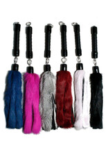 Touch of Fur 20" Rabbit Fur and Leather Swivel Flogger