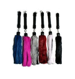 Touch of Fur 20" Rabbit Fur and Leather Swivel Flogger