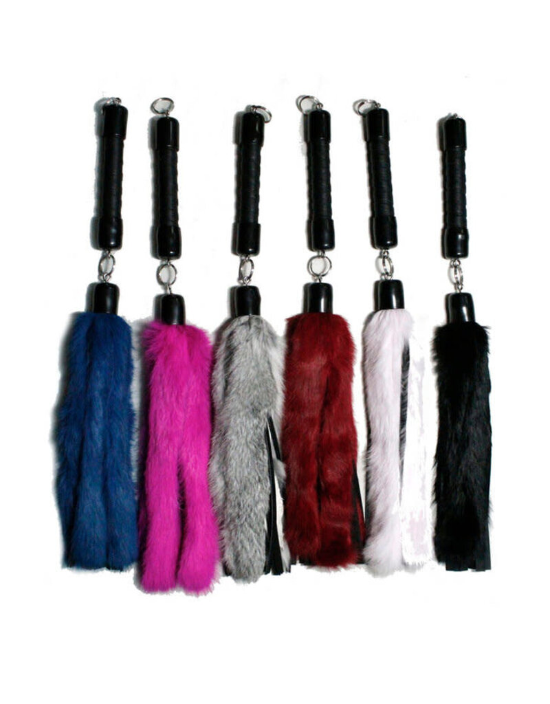Touch of Fur 20" Rabbit Fur and Leather Swivel Flogger