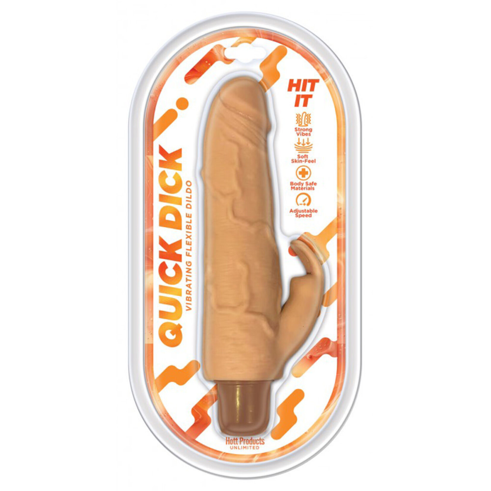 HOTT PRODUCTS Quick Dick Hit It Vibrating Dildo